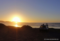 Sonnenuntergang am Famara Strand Lanzarote