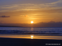 Sonnenuntergang am Famara Strand Lanzarote