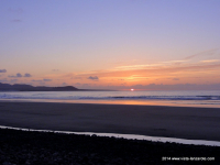 Sonnenuntergang am Famara Strand Lanzarote